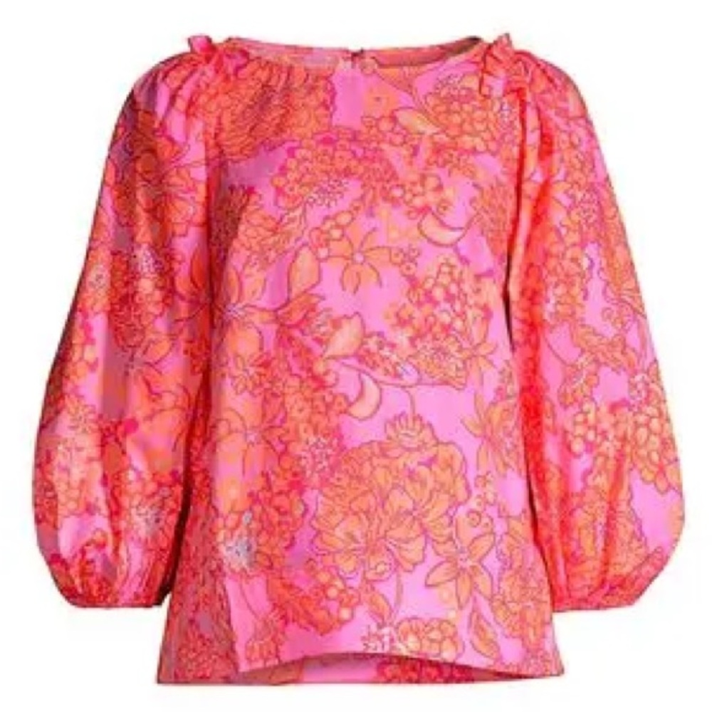 Lilly Pulitzer pink orange Barbara shirt